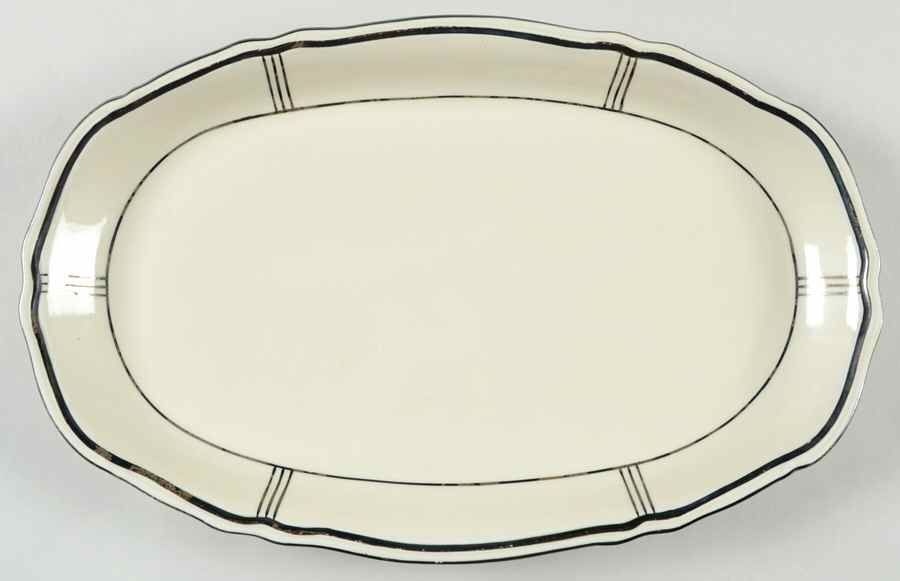 MIT46 Platinum 12" Oval Serving Platter by Mitterteich-1