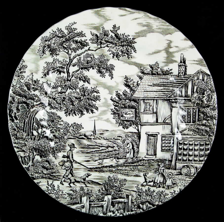 Hunter Brown Dinner Plate by Myott Staffordshire-1