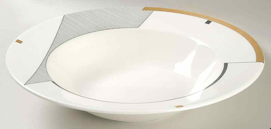 Angles Gold 10" Round Vegetable Bowl by Mikasa-1