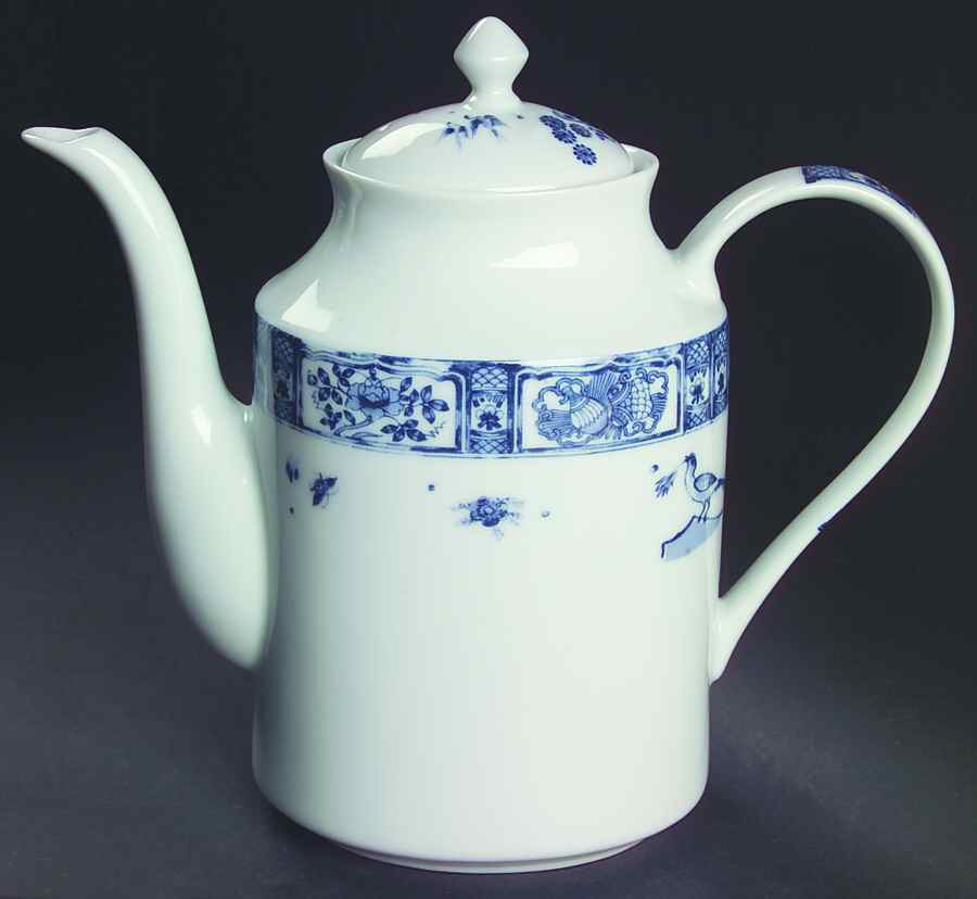 Imari Garden Coffee Pot & Lid by Muirfield-1