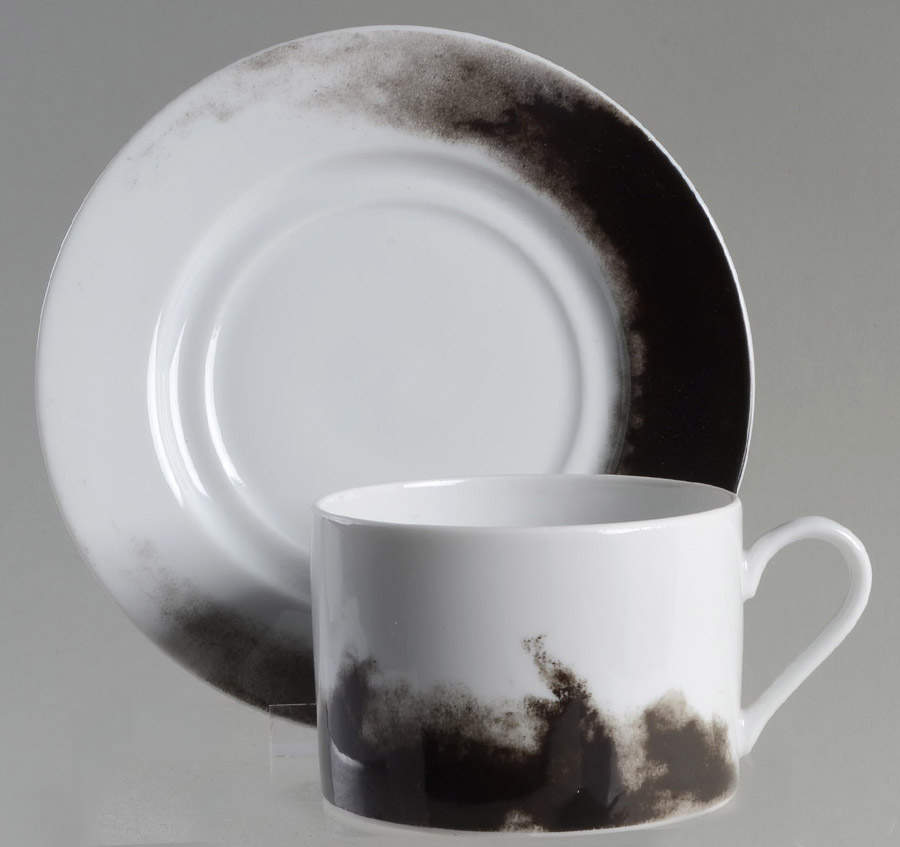 Shadow Flat Cup & Saucer Set by Muirfield-1