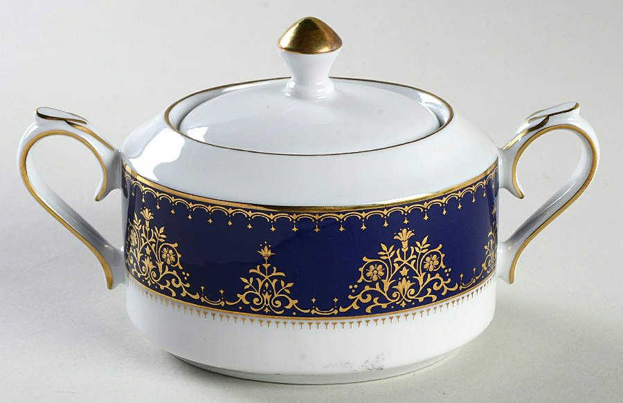 Celestial Cobalt Sugar Bowl & Lid by Muirfield-1