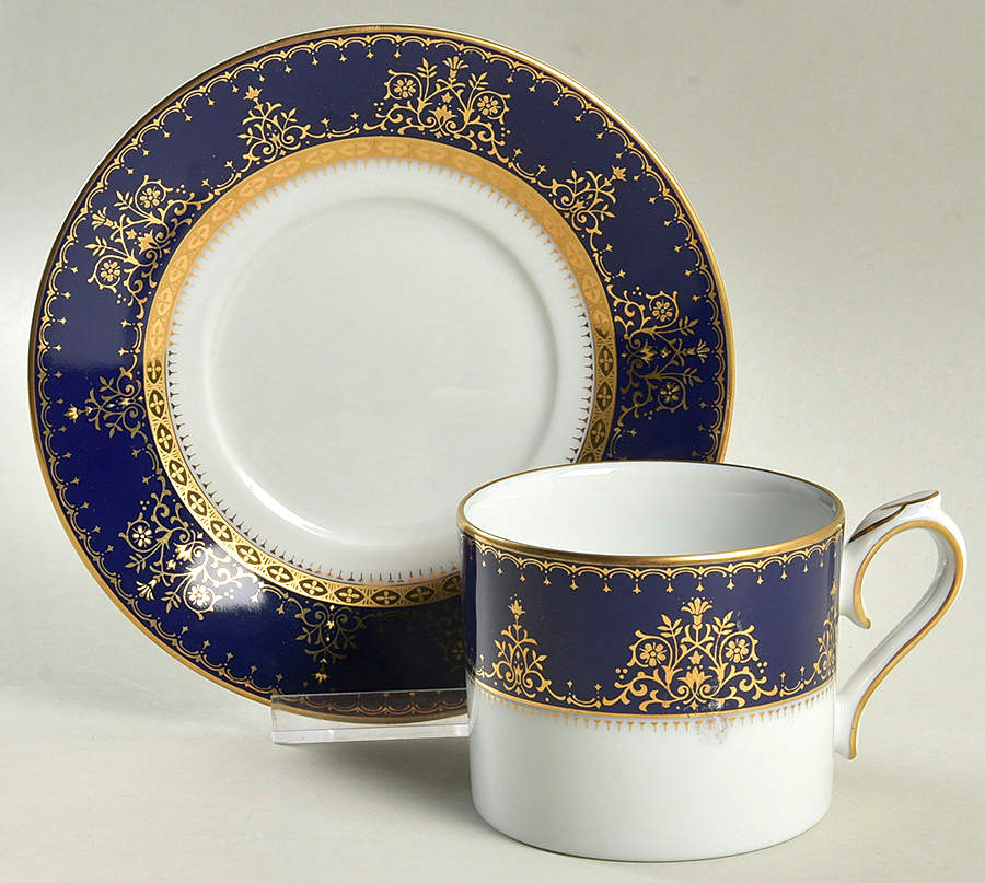 Celestial Cobalt Flat Cup & Saucer Set by Muirfield-1