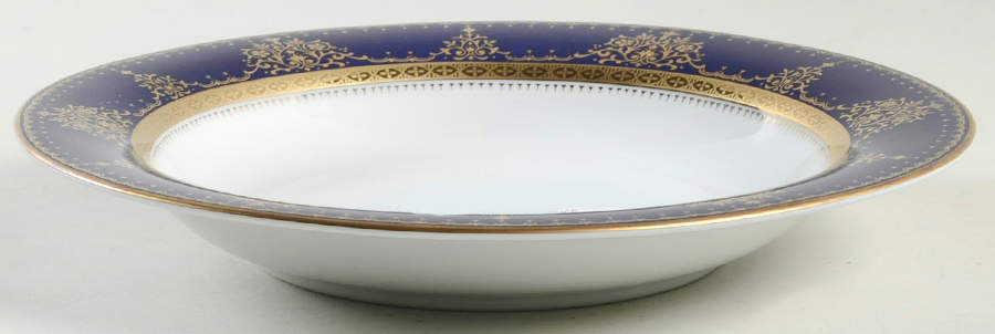 Celestial Cobalt Rim Soup Bowl by Muirfield-1
