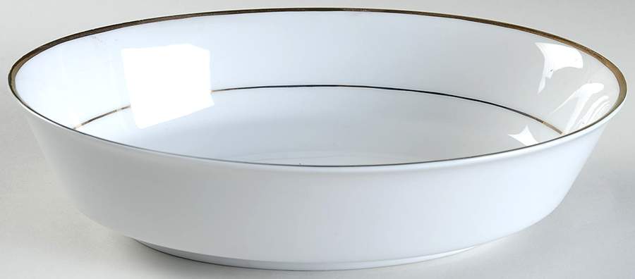 Gold Line 9" Oval Vegetable Bowl by Muirfield-1