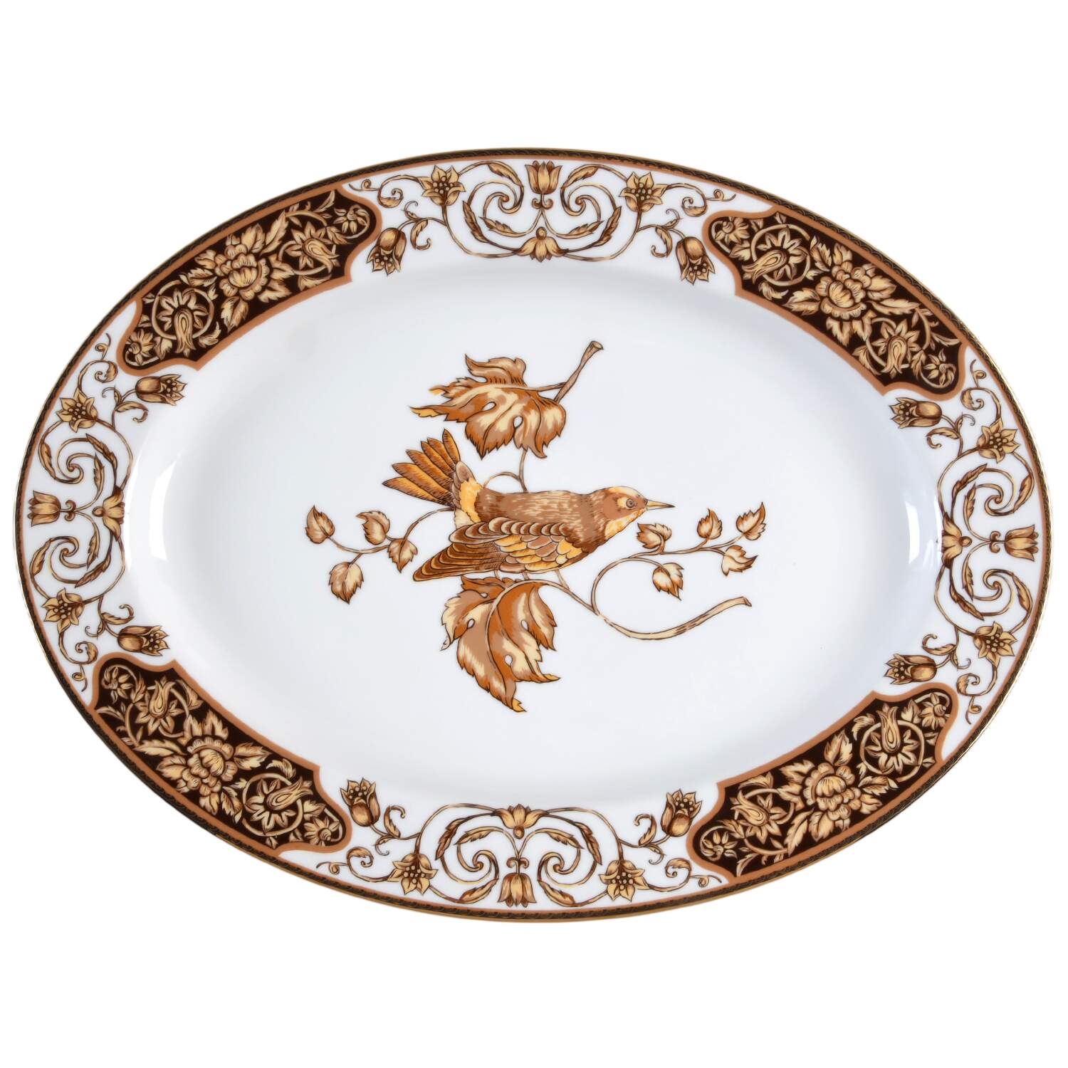 Songbird 14" Oval Serving Platter by Muirfield-1