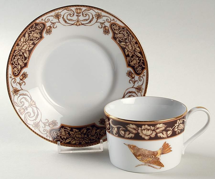 Songbird Flat Cup & Saucer Set by Muirfield-1