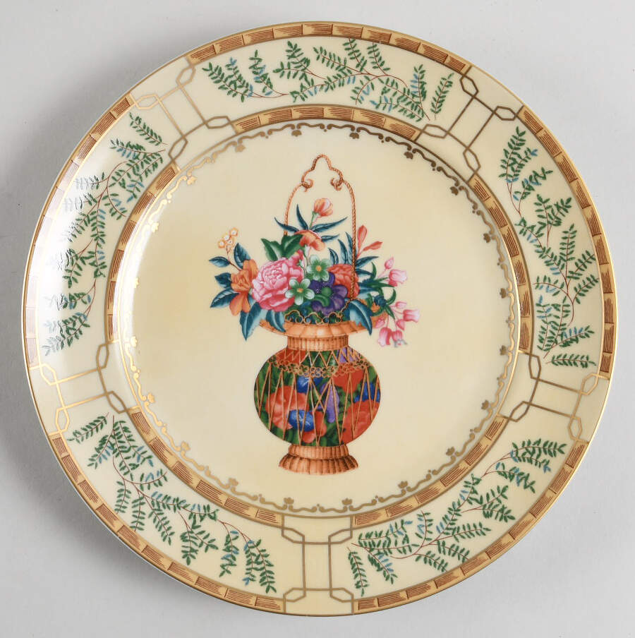 Ch'Ing Garden Salad/Dessert Plate by Mottahedeh-1