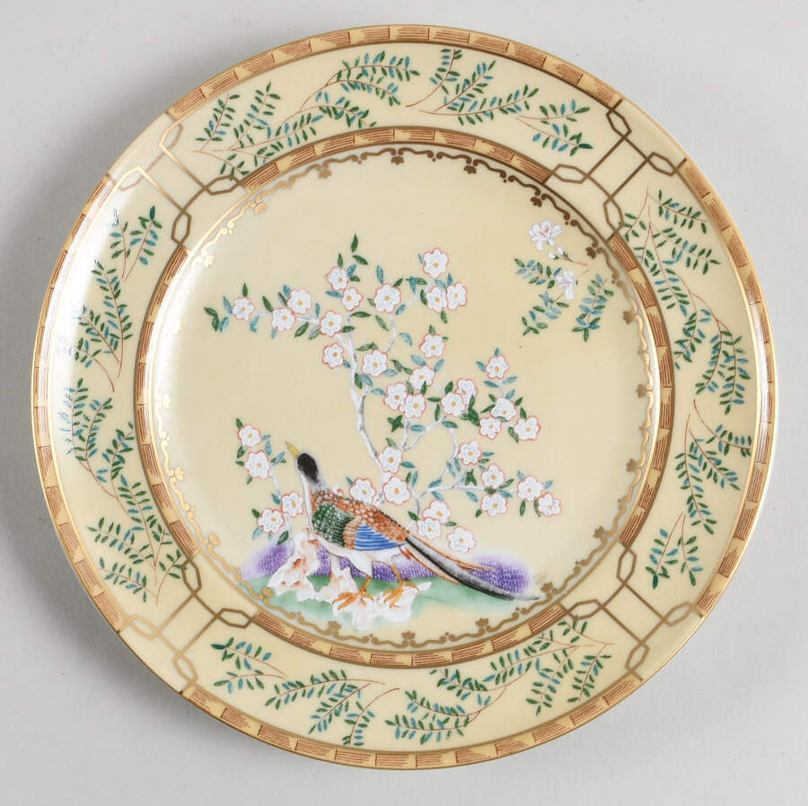 Ch'Ing Garden Bread & Butter Plate by Mottahedeh-1