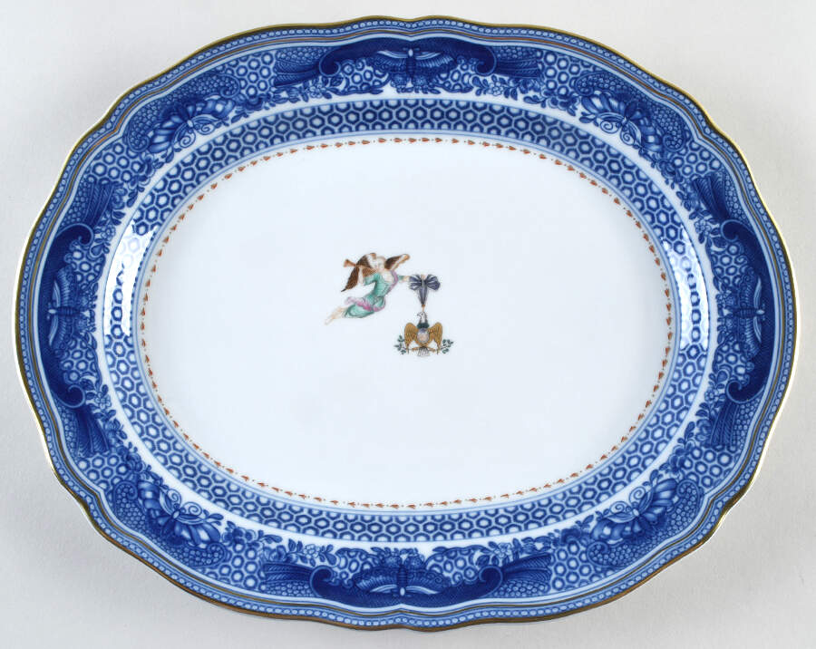 Cincinnati Service 13" Oval Serving Platter by Mottahedeh-1
