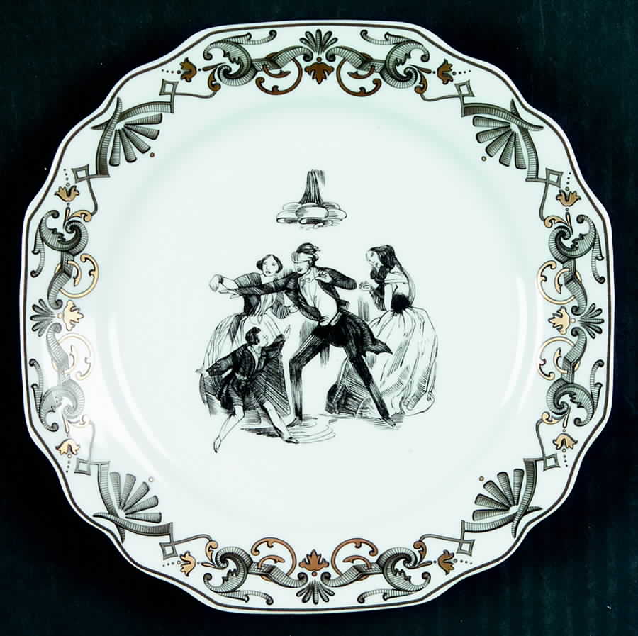 Vienna Evening Bread & Butter Plate by Mottahedeh-1