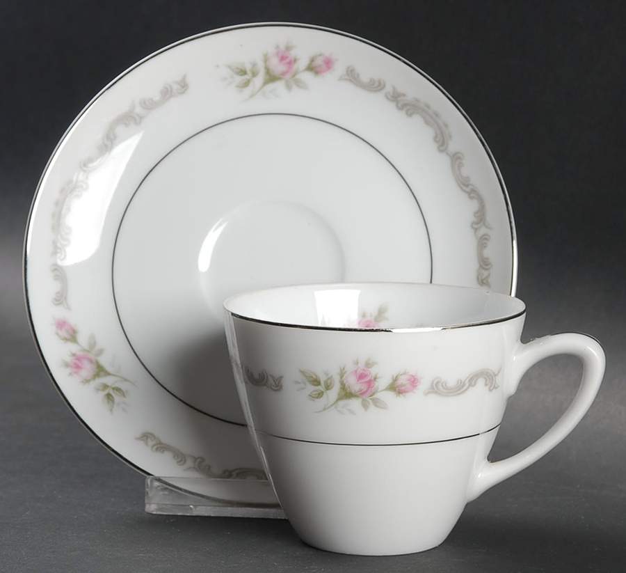 First Love Flat Cup & Saucer Set by Mikasa-1