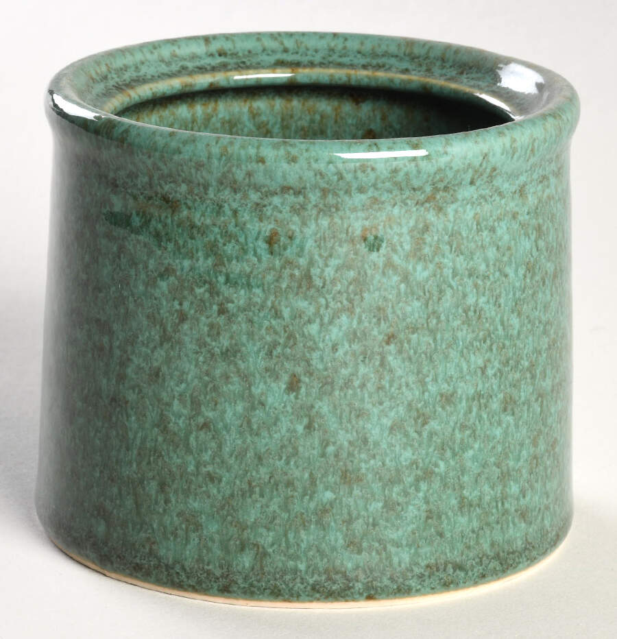 Potter's Craft Hunter Green Sugar Bowl No Lid by Mikasa-1