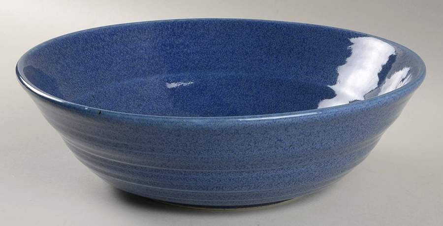 Potter's Craft Indigo Blue 10" Round Vegetable Bowl by Mikasa-1