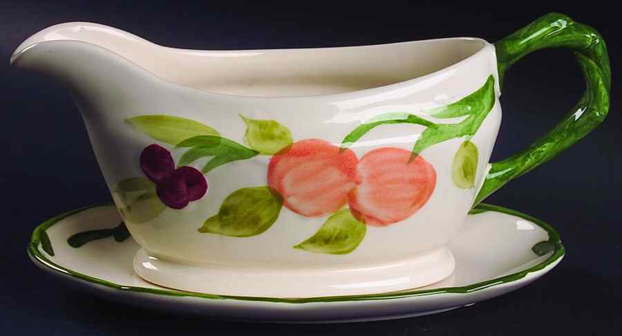 Fruit Gravy Boat & Underplate/Relish by Mason's-1
