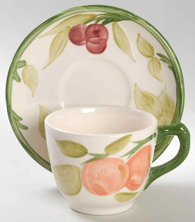 Fruit Flat Cup & Saucer Set by Mason's-1