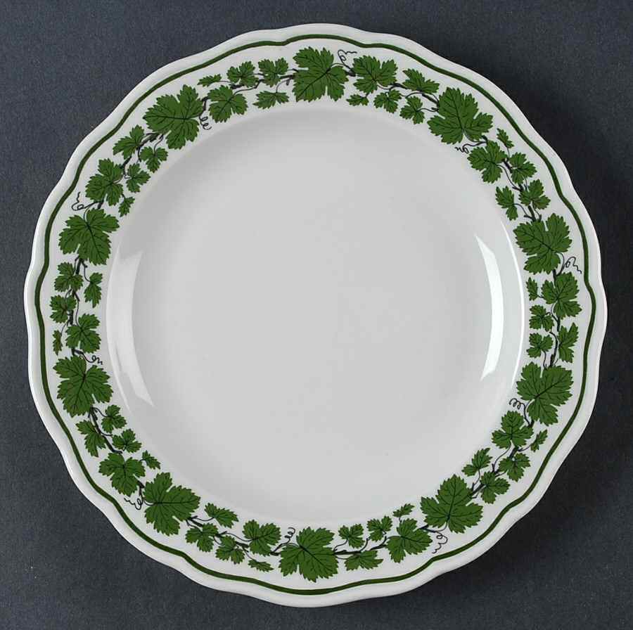 Full Green Vine (Scalloped, No Trim) Salad Plate by Meissen (Germany)-1