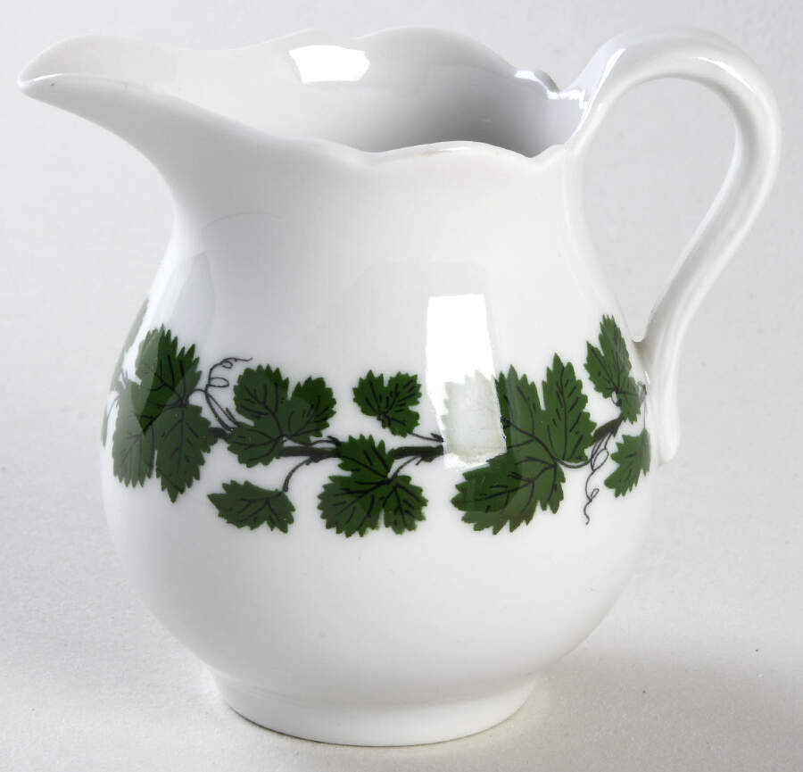 Full Green Vine (Smooth, No Trim) Individual Creamer by Meissen (Germany)-1