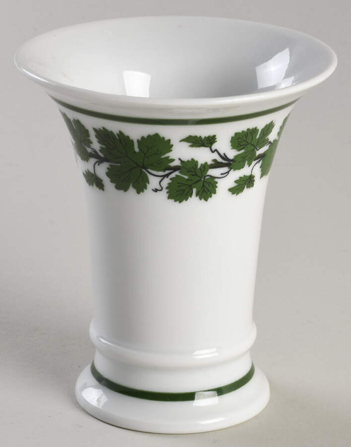 Full Green Vine (Smooth, No Trim) 3" Vase by Meissen (Germany)-1