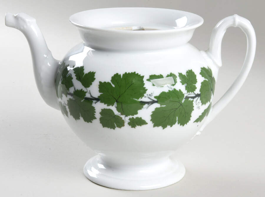 Full Green Vine (Smooth, No Trim) Mini Teapot No Lid by Meissen (Germany)-1