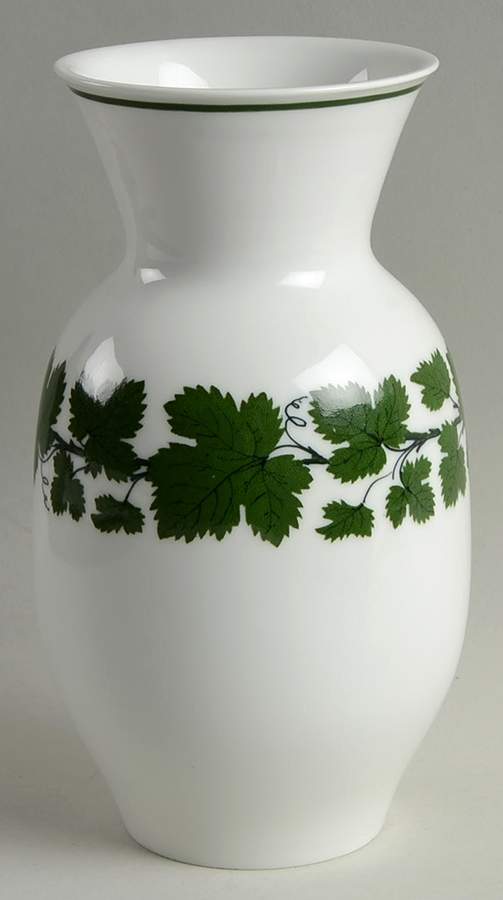 Full Green Vine (Smooth, No Trim) 7" Vase by Meissen (Germany)-1