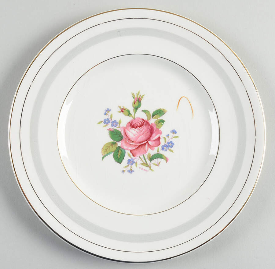 Hildarose Salad Plate by Myott Staffordshire-1
