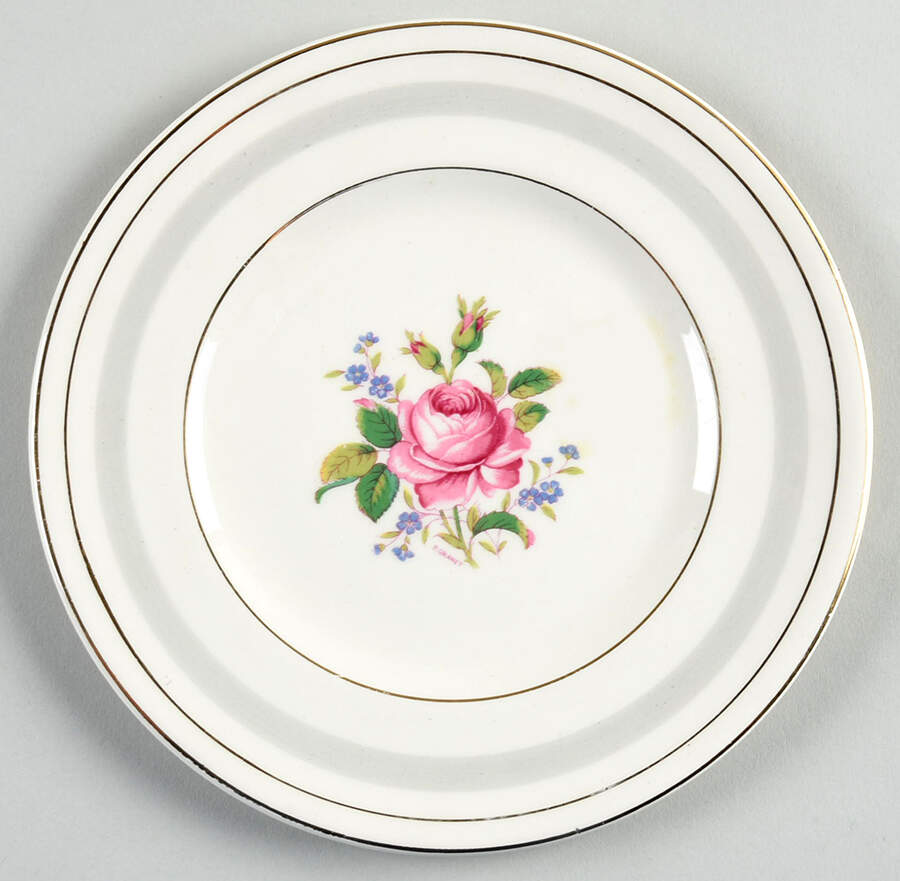 Hildarose Bread & Butter Plate by Myott Staffordshire-1