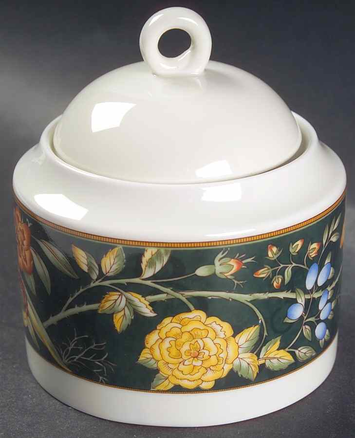 Meadow Vista Sugar Bowl & Lid by Mikasa-1