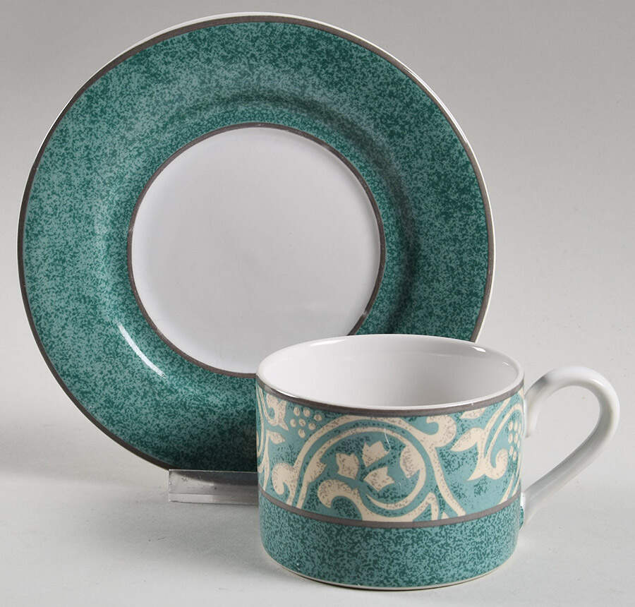 Pavillion Flat Cup & Saucer Set by Misono-1