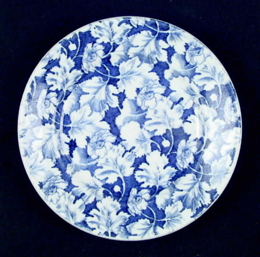 Arbor Blue Bread & Butter Plate by Mayer (American)-1