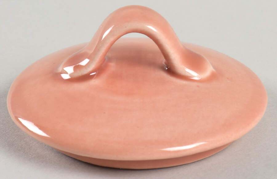 Colorstax Coral Lid for Sugar Bowl by Metlox - Poppytrail - Vernon-1