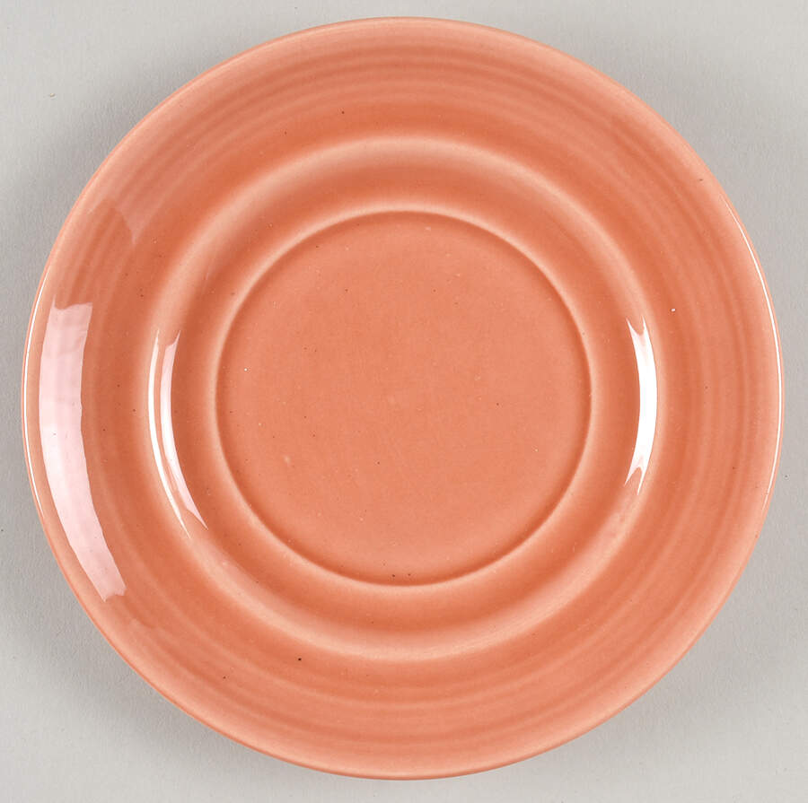 Colorstax Coral Saucer by Metlox - Poppytrail - Vernon-1