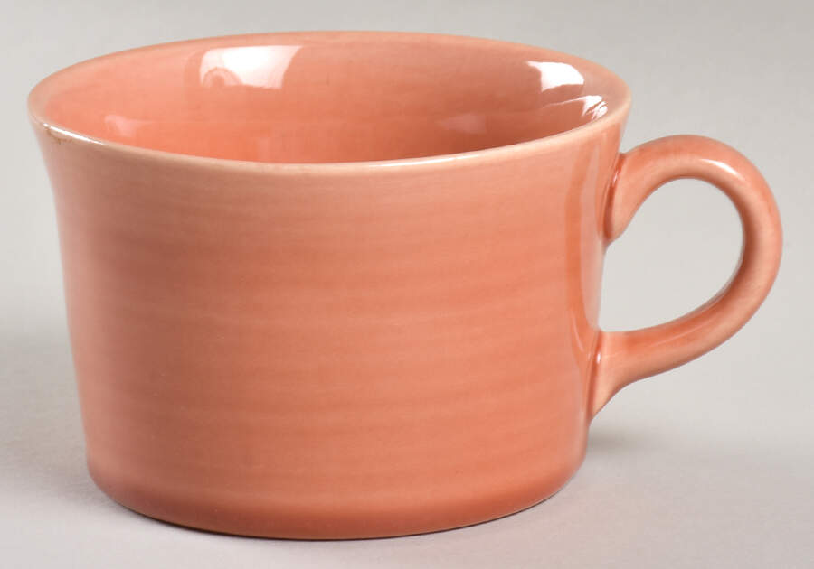 Colorstax Coral Flat Cup by Metlox - Poppytrail - Vernon-1