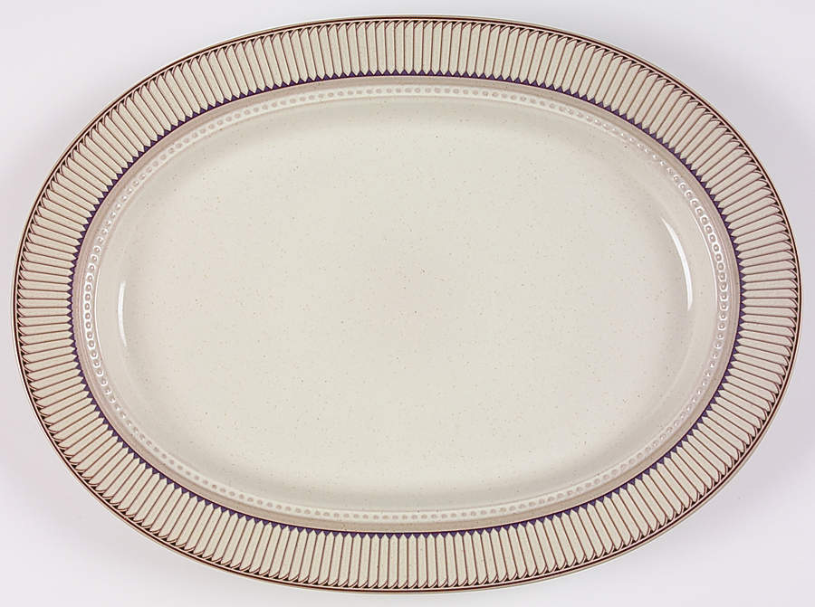 Libretto 15" Oval Serving Platter by Mikasa-1