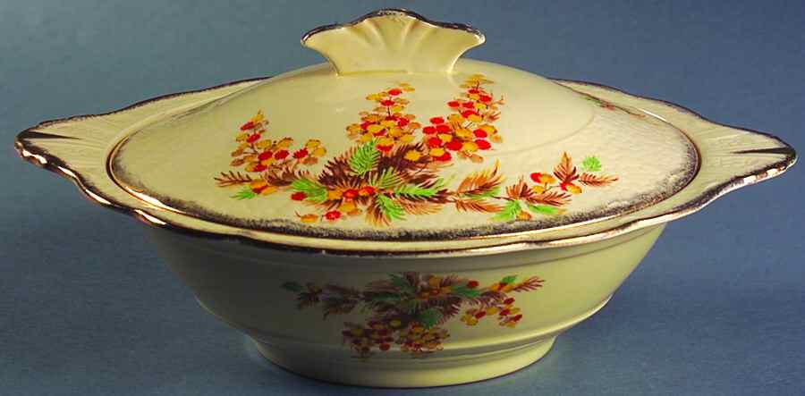 Acacia Bloom Round Covered Vegetable by J & G Meakin-1