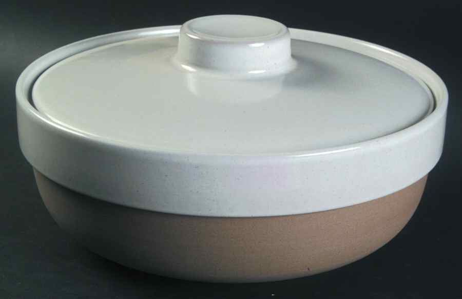 Natural 2 Qt Round Covered Casserole by W R Midwinter Ltd-1
