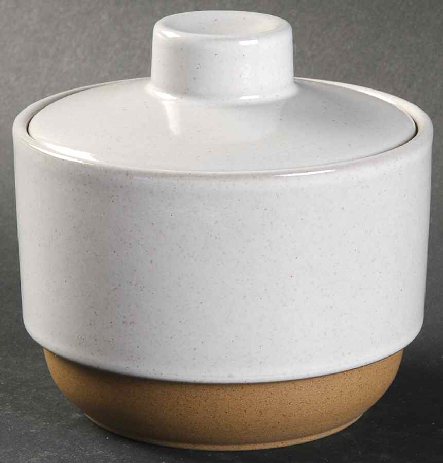 Natural Sugar Bowl & Lid by W R Midwinter Ltd-1