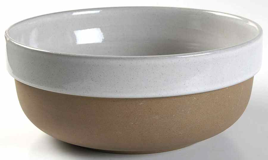 Natural 8" Round Vegetable Bowl by W R Midwinter Ltd-1
