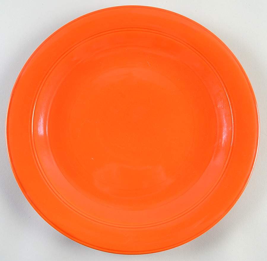 Early California Orange 12" Chop Plate (Round Platter) by Metlox - Poppytrail - Vernon-1