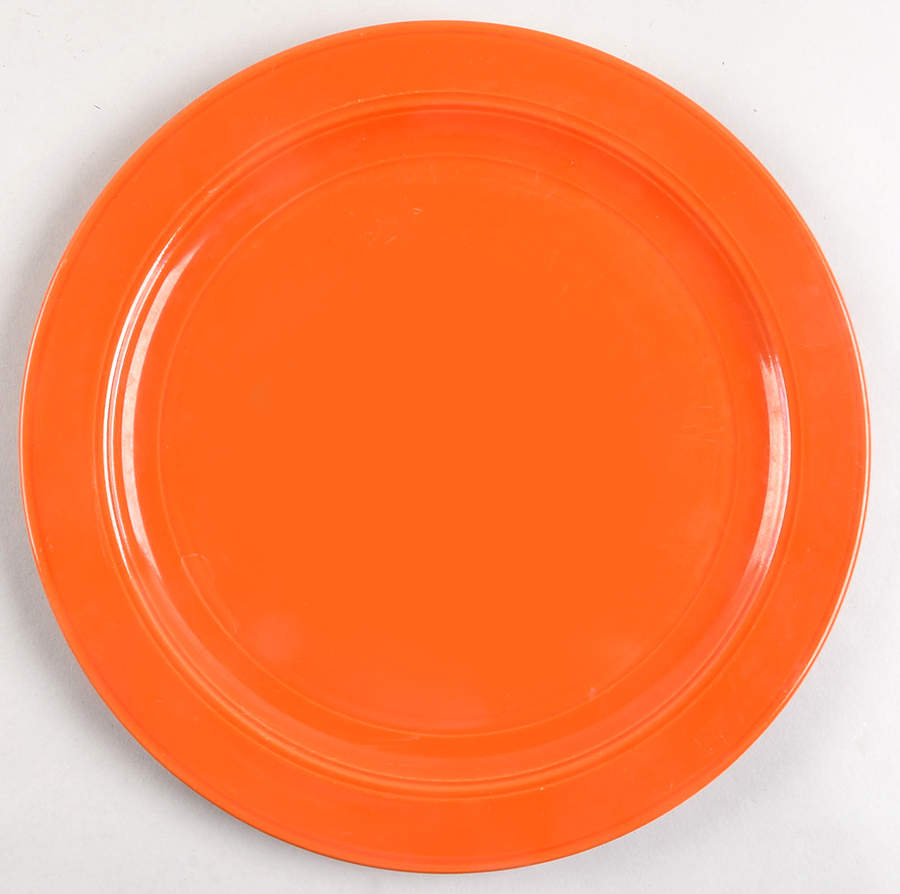 Early California Orange Dinner Plate by Metlox - Poppytrail - Vernon-1