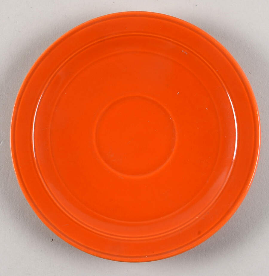 Early California Orange Saucer by Metlox - Poppytrail - Vernon-1