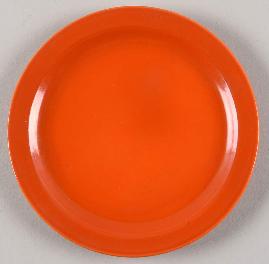 Early California Orange Bread & Butter Plate by Metlox - Poppytrail - Vernon-1