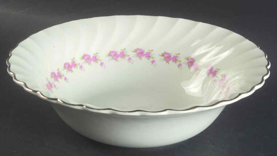 Pink Petite 8" Round Vegetable Bowl by Myott Staffordshire-1
