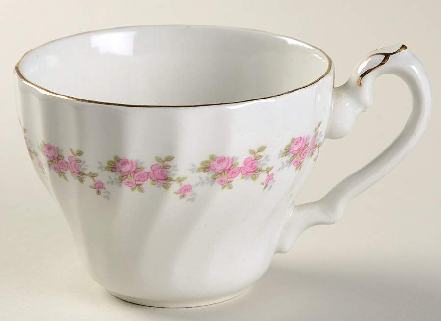 Pink Petite Flat Cup by Myott Staffordshire-1
