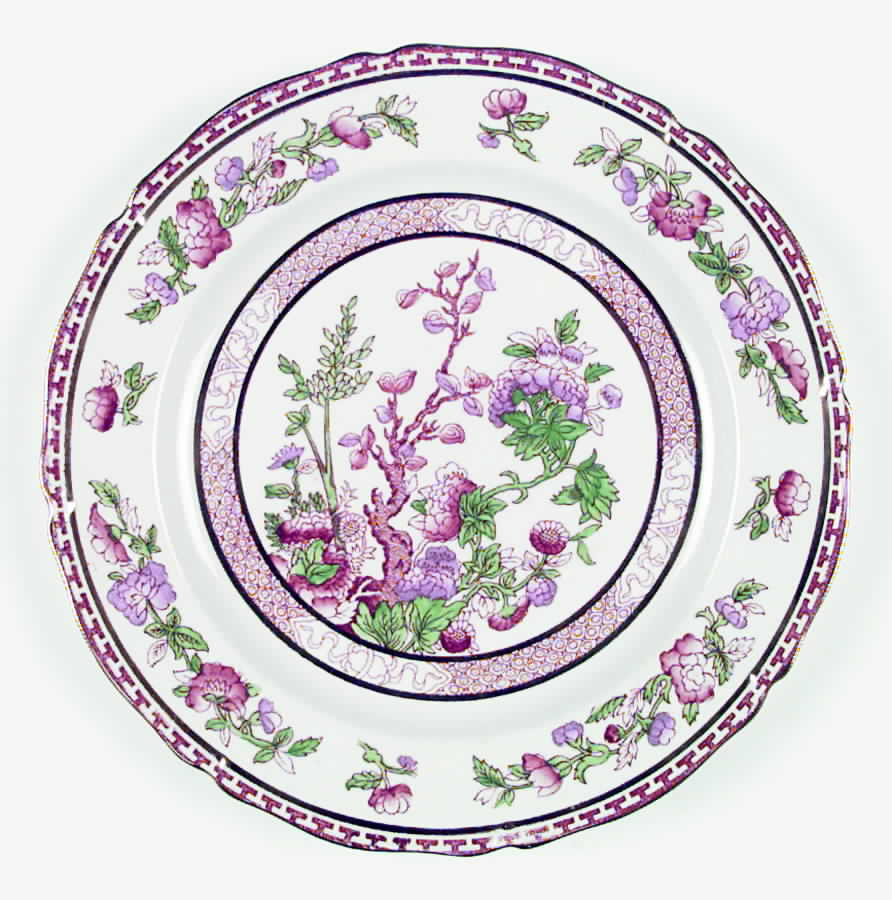 Indian Tree Red (Gold Trim) Dinner Plate by W R Midwinter Ltd-1