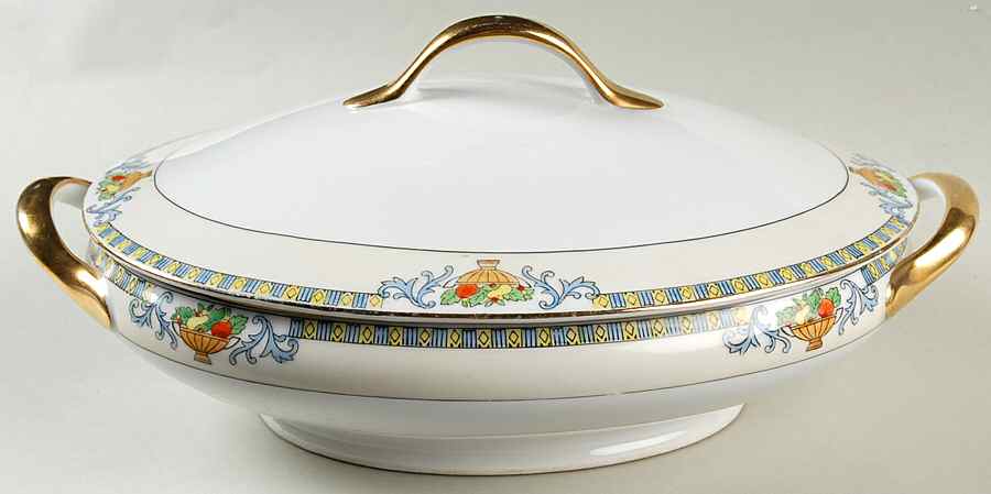 MEI579 Oval Covered Vegetable by Meito-1