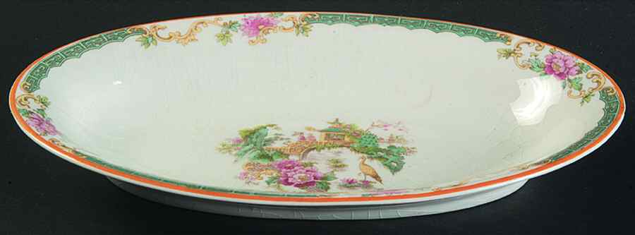 Flamingo Relish/Gravy Underplate by Myott Staffordshire-1