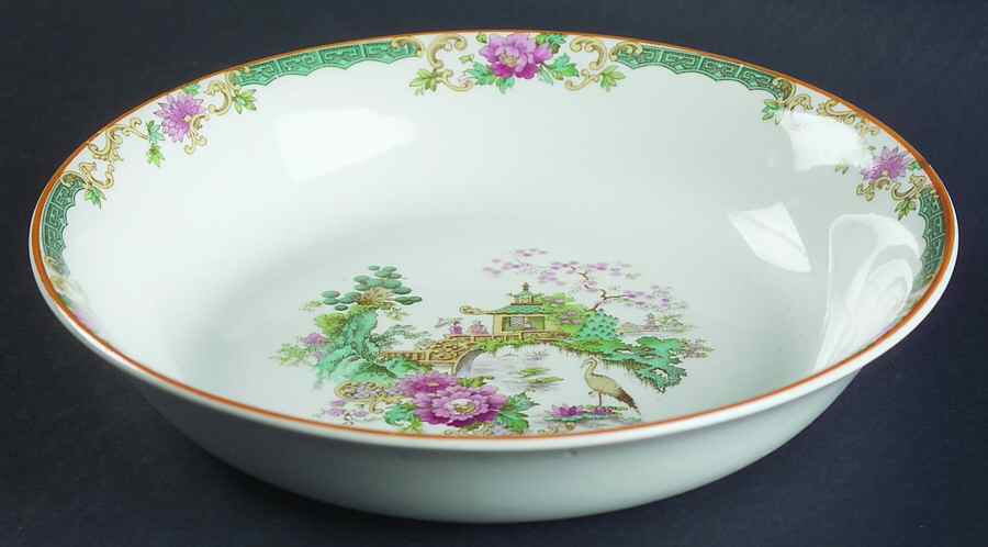 Flamingo Coupe Soup Bowl by Myott Staffordshire-1