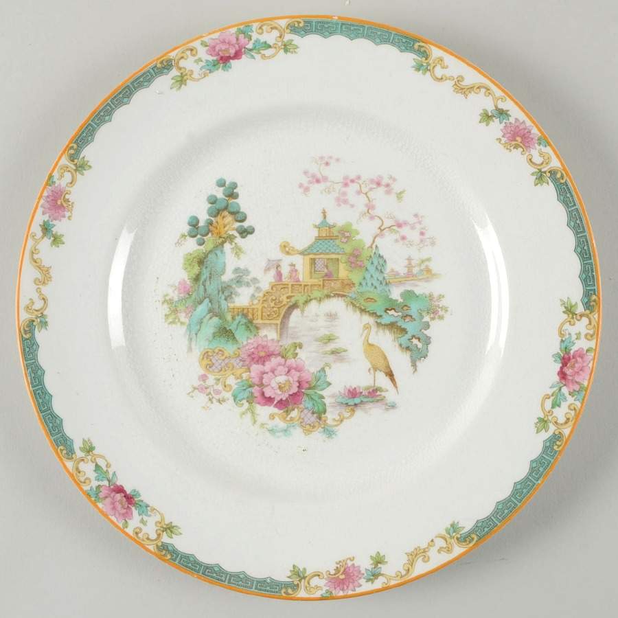 Flamingo Luncheon Plate by Myott Staffordshire-1