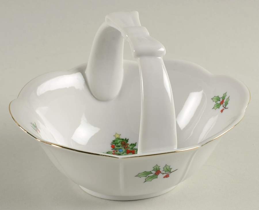 Home For The Holidays (No Gold Band) Small Basket by Meiwa-1